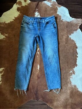 Silver Jeans Light Blue Skinny Raw-Hem Jeans